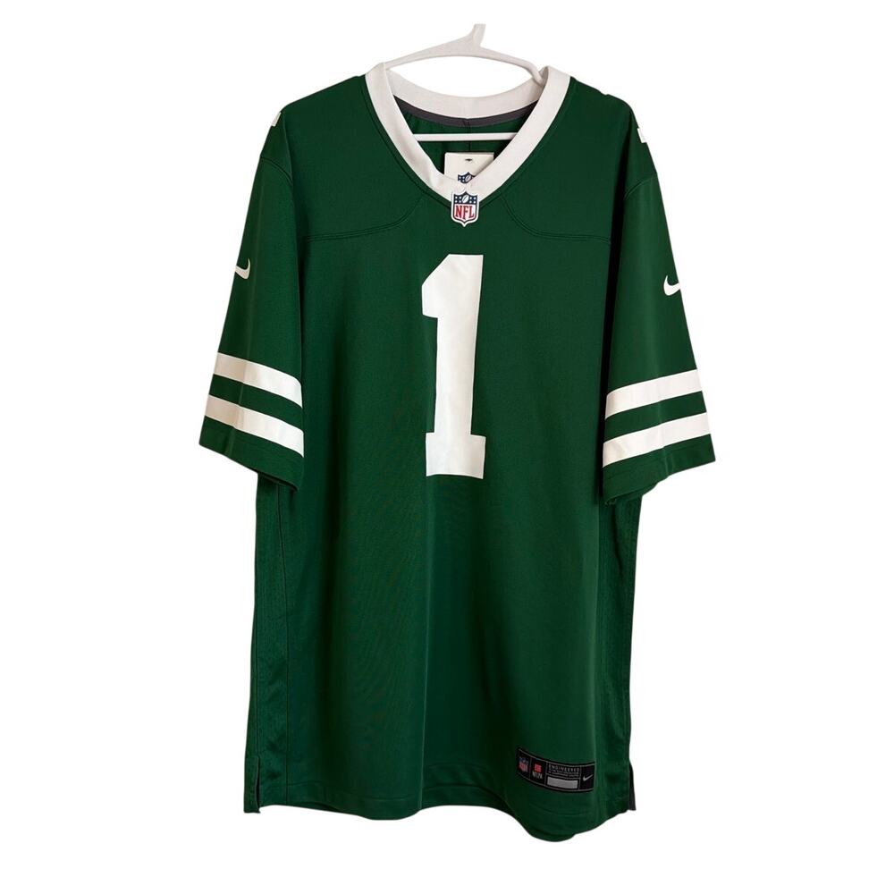 NWT Nike New York Jets Sauce Gardner #1 Game Jersey, Green, Men's Large